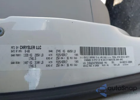 2009 Volkswagen Routan Sel from USA, damaged, VIN 2V8HW54X79R503408